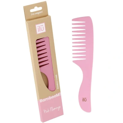 Afbeelding van Bamboom Detangling Pink Flamingo Comb