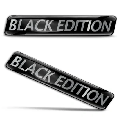 Afbeelding van Biomar Labs 2 x stickers 3D gel siliconen auto motorfiets fiets laptop pc tablet Black Edition KS 75