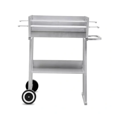Afbeelding van tepro Garten Pasadena Grill Houtskool Met windbescherming Zilver