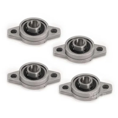 Afbeelding van XiKe 4 stuks KFL006 boring 30 mm zinklegering flens gemonteerde hoofdkussen blok lagers, Past op 3D printer/DIY/CNC Machine, Robotica en Lineair bewegingssysteem.