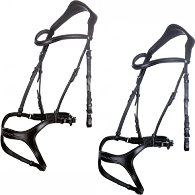 Afbeelding van HKM Trenshoofdstel Anatomic Sports Zwart Cob