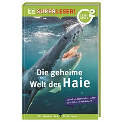 Afbeelding van SUPERLESER! Die geheime Welt der Haie: 2. Lesestufe, Sach Geschichten Für Erstleser. Kinder ab 1./2. Klasse