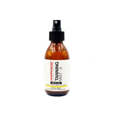 Afbeelding van Happinesz Tanning Mist Medium Spray Zelfbruiner Voor Gezicht en Lichaam Water Hydraterend