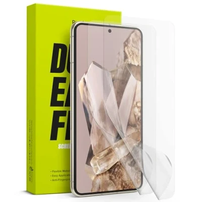 Afbeelding van Ringke Dual Easy Film Schermbeschermer Compatibel met Pixel 8 Pro, Slanke, Lichtgewicht Filmachtige