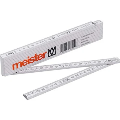 Afbeelding van Meister schaal hout 3 meter lengte metrische elastisch en stabiel markante dubbele voor huis, hobby &amp; werkplaats/duimstok/meetgereedschap / 6442000