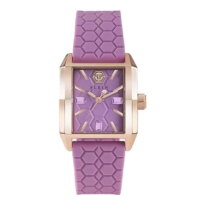 Afbeelding van Philipp Plein Offshore Square PWMAA0322 Horloge Siliconen Lila Ø 33 mm