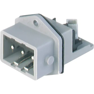 Afbeelding van Hirschmann 932 145 106 1 Netstekker STASEI Stekker, inbouw verticaal Totaal aantal polen: 3 + PE 16 A Grijs stuk(s)