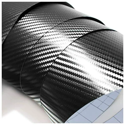 Afbeelding van Finest Folia autofolie FFX Carbon zwart 30x152 cm sierlijsten chroom delete luchtbelvrij (FFX zwart)