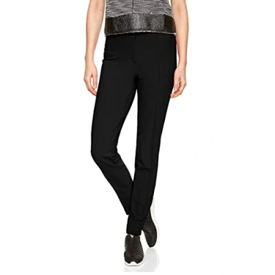 Afbeelding van Gardeur dames Zene1 mid waist slim fit pantalon met siernaad in de kleur Zwart, maat: 34
