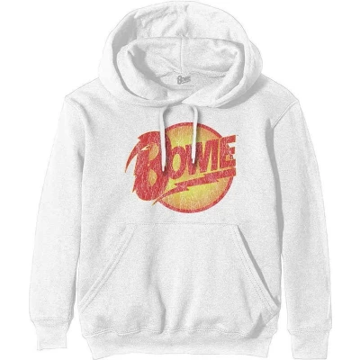 Afbeelding van David Bowie Vintage Diamond Dogs Logo Hoodie/trui 2XL Wit