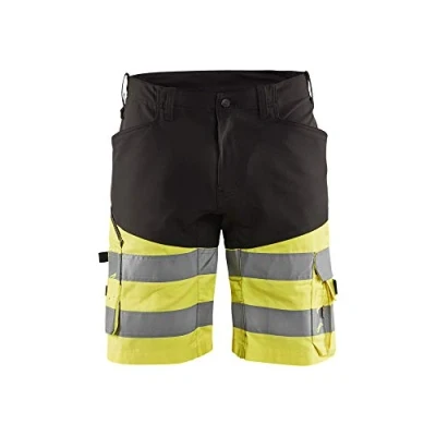 Afbeelding van Blaklader Short met stretch High Vis 1541 1811 Zwart/High Geel C60