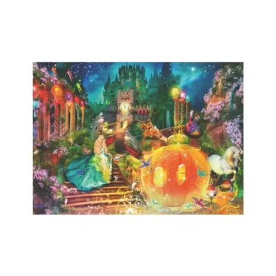Afbeelding van Ravensburger Kinderpuzzle 13357 Tanz um Mitternacht dreifarbiges Leuchtpuzzle für Kinder ab 6 Jahren, mit 100 Teilen im XXL Format, Leuchtet Dunkeln