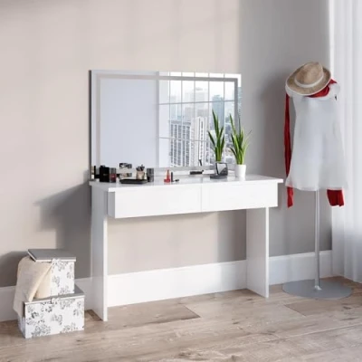 Afbeelding van Vicco kaptafel met licht &quot;Azur&quot;, Wit, 120 cm LED spiegel