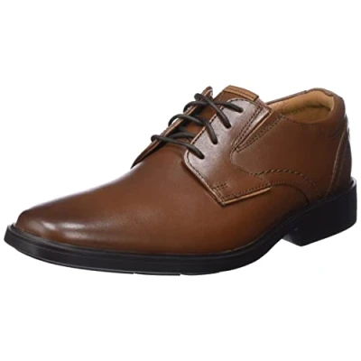 Afbeelding van Clarks Heren Clarkslite Low Oxford, Tan Leather, 42 EU