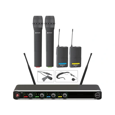 Afbeelding van Chord NU4 C draadloos 4 kanaals headset / microfoon systeem