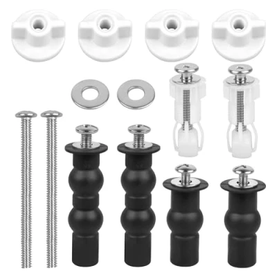Afbeelding van bevestiging van de wc bril, rubberen moer, scharnieren voor schroeven toiletbril, reparatie accessoires