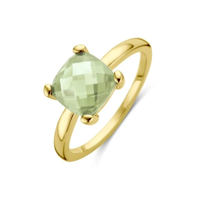 Afbeelding van Ring Groen Amethist 14K Geelgoud