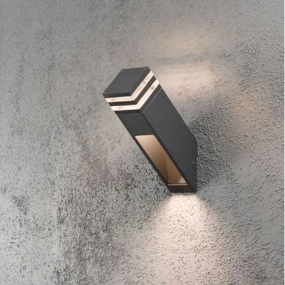 Afbeelding van Konstsmide 7944 370 LED buitenlamp (wand) Energielabel: F (A G) vast ingebouwd 8 W Antraciet