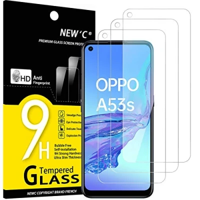 Afbeelding van NEW&#039;C 3 Stuks, Screen Protector voor Oppo A53 / A53s, Gehard Glass Schermbeschermer Film 0.33 mm ultra transparant, resistent