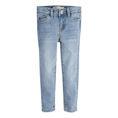 Afbeelding van Levi&#039;s Meisjes 710 super skinny jeans met stretch in de kleur Indigo, maat: 110 = 5 label