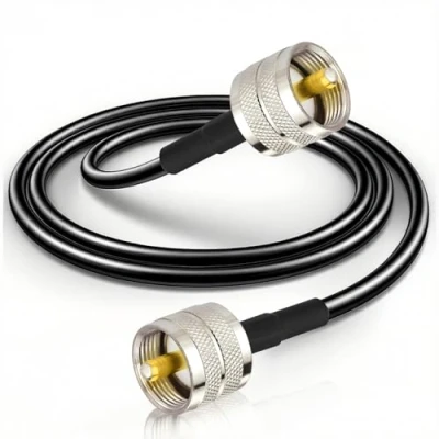 Afbeelding van Bingfu UHF PL 259 Male to RG58 Cable 2m/6.5 feet for VHF CB Ham Radio Amateur Transceiver Linear Amplifier Lightning Arrester Aerial Antenna Switch Power SWR Meter