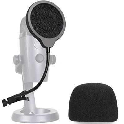 Afbeelding van Yeti Nano Mic Pop Filter met Foam Winscreen 4 Inch 3 Lagen Wind Screen Masker Shield en Cover Voor Blue om de geluidskwaliteit te verbeteren door YOUSHARES