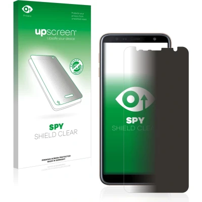 Afbeelding van upscreen Spy Shield Privacy Film (1 Stuk, Samsung Galaxy J4+), Smartphone beschermfolie, Blauw