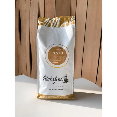 Afbeelding van Mokafina Resto koffie gemalen koffie, pak van 1 kg, sterkte 6
