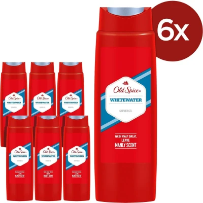 Afbeelding van 6x Old Spice Douchegel Whitewater 250ml
