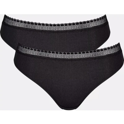 Afbeelding van sloggi GO Ribbed Tai C2P Dames Onderbroek Maat S
