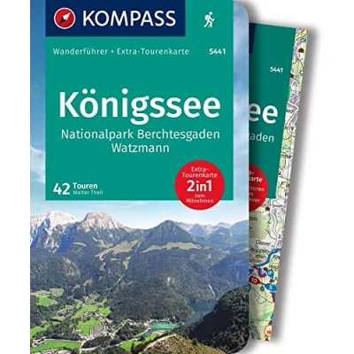Afbeelding van KOMPASS Wanderführer Königssee, Nationalpark Berchtesgaden, Watzmann, 42 Touren mit Extra Tourenkarte: GPS Daten zum Download: 5441