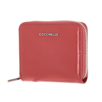 Afbeelding van COCCINELLE Metallic Shiny Leather Zip Around Wallet Camelia