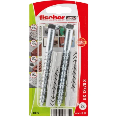 Afbeelding van Fischer UX 12 x 70 S K NV Universele pluggen mm 090875 1 set(s)