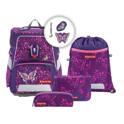 Afbeelding van Step by Spaceset 5TLG Schooltas set voor kinderen, Maat: One Size, Night ina