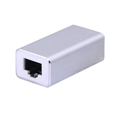 Afbeelding van SinLoon RJ45 LAN Koppeling Adapter Surge Thundering Protector Gigabit 1000Mbs Ethernet Extender Connector voor Cat7 Cat6 Cat5e Vrouwelijk naar (zilver)