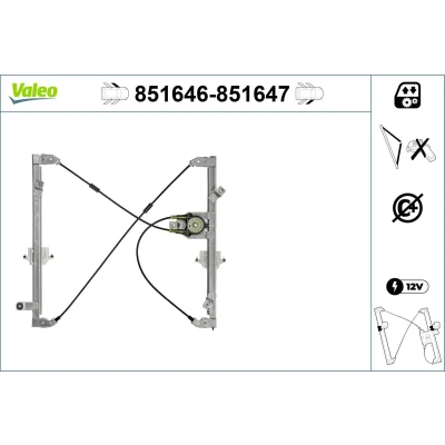 Afbeelding van Valeo Raammechanisme 851646
