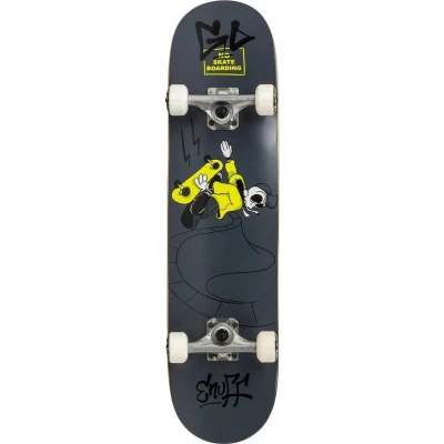 Afbeelding van Enuff Skateboard Skully grijs/geel/zwart/wit