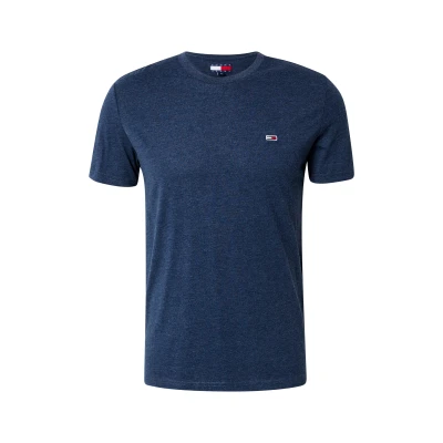 Afbeelding van Tommy Jeans SLIM Jaspe TEE Tshirt basic Dark night navy, Heren, Maat: 44, navy