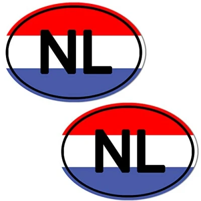 Afbeelding van Biomar Labs® 2 stuks Vinyl Holland Nederland The Netherlands Vlag Stickers Autostickers Auto Moto Motorfiets Fietshelm Raam Tuning B 207