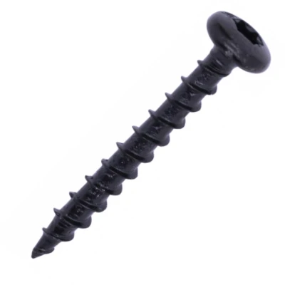 Afbeelding van Woodies Ultimate spaanplaatschroef 4x30mm cilinderkop T20 shield zwart 61640318 (Per 200 stuks)