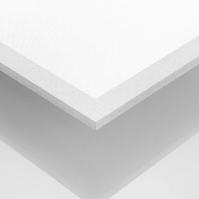 Afbeelding van PRIOS LED paneel 1licht Kunststof, aluminium H: 5.2 cm wit, zilver Inclusief lichtbron