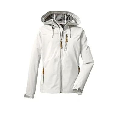 Afbeelding van G.I.G.A. DX Women&#039;s Softshelljack/outdoorjack met capuchon GS 97 WMN SFTSHLL JCKT, broken white, 40, 38392 000
