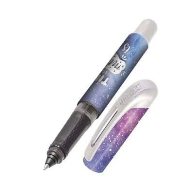 Afbeelding van Online Inktpatroon rollerball College Miracles, pen voor rechtshandigen en linkshandigen, ergonomische handgreep, hoogwaardige pen, standaard inktpatronen, incl. combinatiepatroon blauw