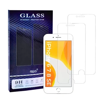 Afbeelding van UNO&#039;displaybeschermfolie van gehard glas, compatibel met iPhone 7 en 8, 2 stuks