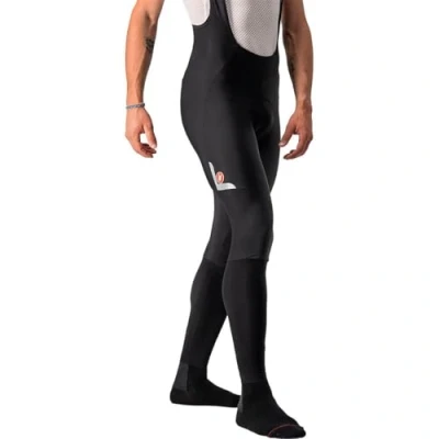 Afbeelding van Castelli Fietsbroek lang met bretels Heren Zwart Reflective VELOCISSIMO 5 BIBTIGHT BLACK SILVER REFLEX L