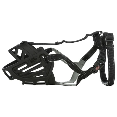 Afbeelding van Trixie Muzzle Flex Muilkorf Zwart Hondenopvoeding L Xl