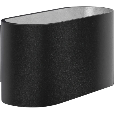 Afbeelding van HighLight wandlamp Oval zwart