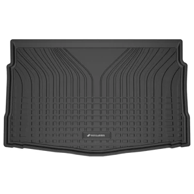 Afbeelding van WALSER Premium kofferbakmat, compatibel met VW Golf VIII (CD1) 07/2019 Heute, onderste laadvloer, 100% precies passende kofferbakbeschermingsmat Made in EU, robuuste antislipmat auto
