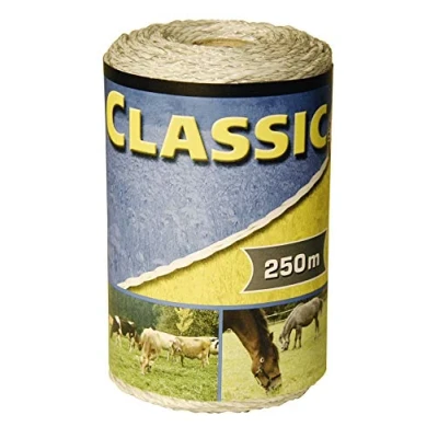Afbeelding van Classic afrasteringsdraad 250m wit, 6x 0,20 rvs