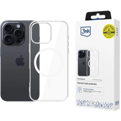 Afbeelding van 3MK Heldere MagCase iPhone 16 Pro Max (Apple Max), Smartphonehoes, Transparant